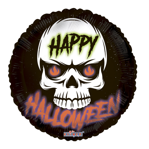 K Круг 767 Halloween Череп 18/45см шар фольга K Круг 767 Halloween Череп 18/45см шар фольга