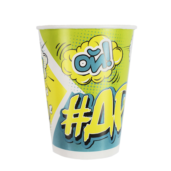 P 200мл Стаканы бумажные Комиксы #ДР 6шт