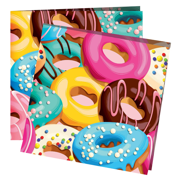 P 24х24 Салфетки Пончики 12шт