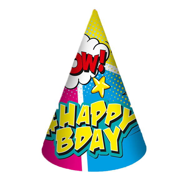 PR Колпачок Комиксы #HappyBday 6шт