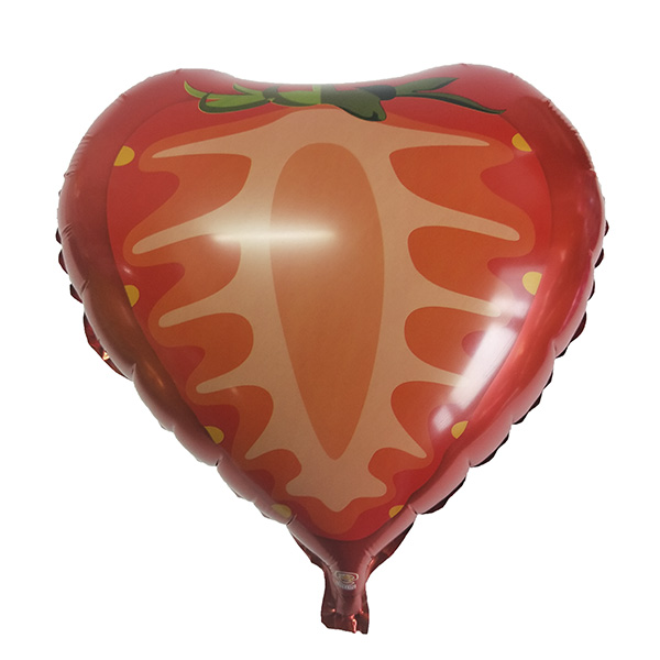 Y Сердце 63 Клубника 18/45см шар фольга ( CHINA-BASE NINGBO, Китай )