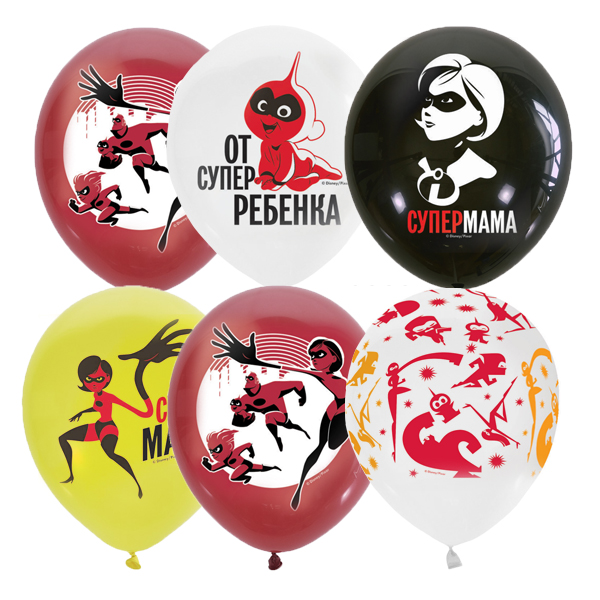 M 12/30см П+Д (шелк) ассорти рис Дисней Суперсемейка для Мамы 25шт шар латекс ( Latex Occidental, Мексика ) M 12/30см П+Д (шелк) ассорти рис Дисней Суперсемейка для Мамы 25шт шар латекс ( Latex Occidental, Мексика )