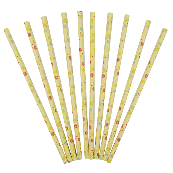 Y Трубочки для коктейля Пончики 12шт