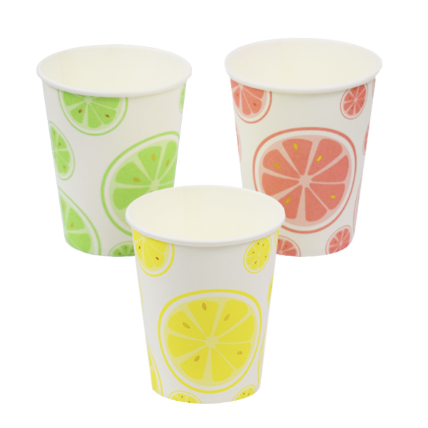 Y Стаканы бумажные Фрукты ассорти 250мл 6шт