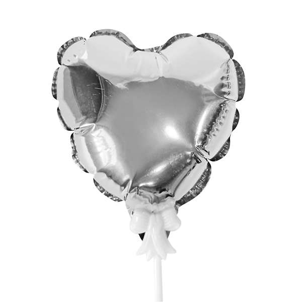 Y Шар самодув Сердце Silver 15см шар фольга ( CHINA-BASE NINGBO, Китай )