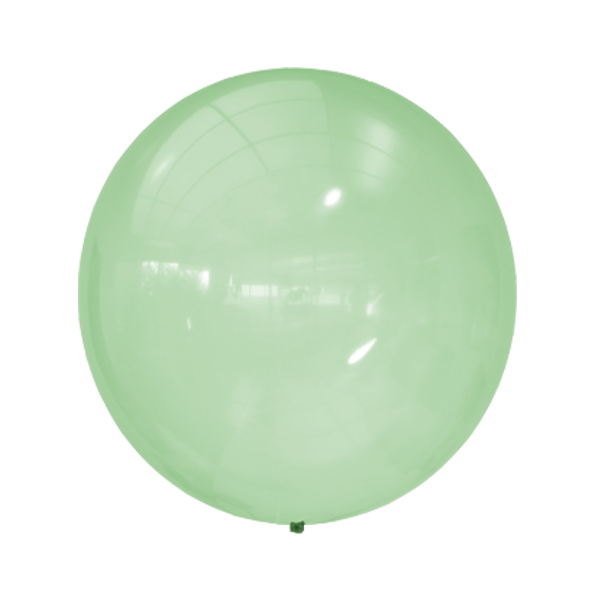 M 24/61см Кристалл Bubble GREEN 255 1шт шар латекс ( Latex Occidental, Мексика )