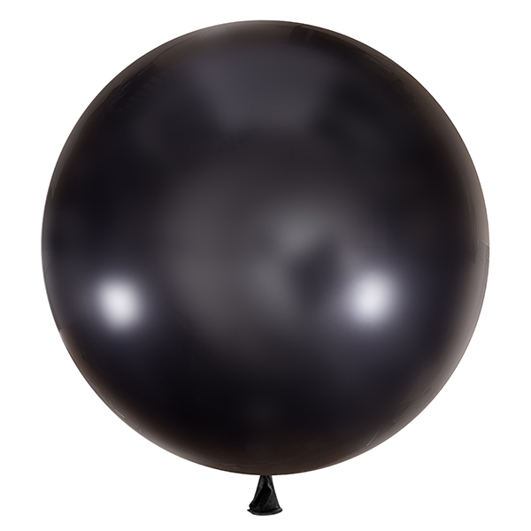 M 24/61см Декоратор BLACK 048 1шт (шар латекс) ( Latex Occidental, Мексика )