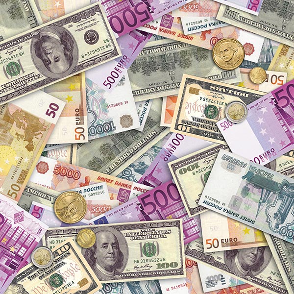 P Салфетки Деньги 33см X 33см 12шт