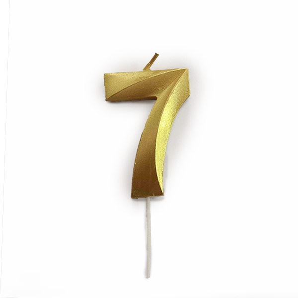 MС Свеча 5см Цифра Gold 7