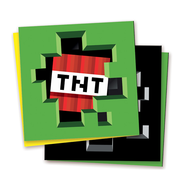 P Салфетки Пиксели 33см X 33см 12шт