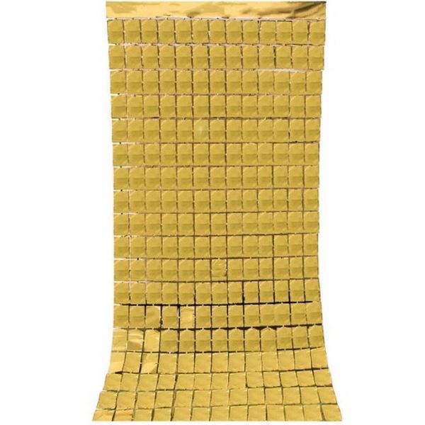 Y Занавес Диско Золото 1м х 2м