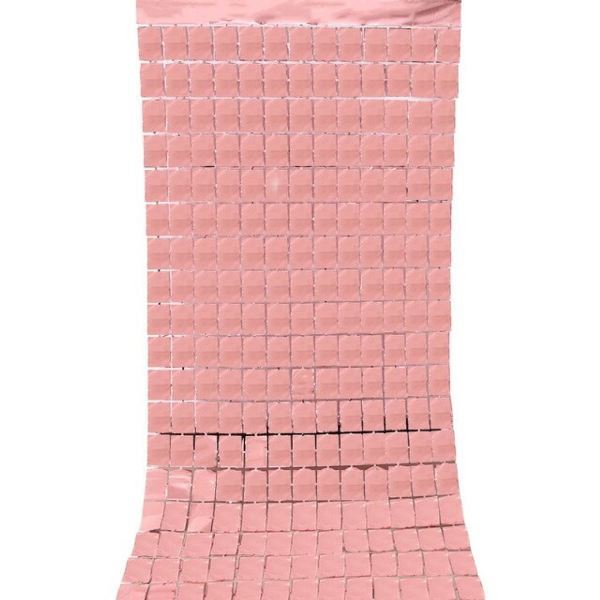 Y Занавес Диско Розовое золото 1м х 2м