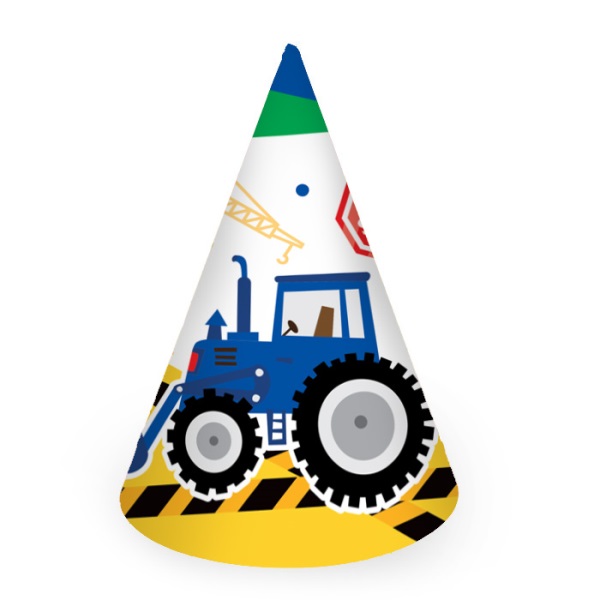 PR Колпачок С Днем Рождения Трактор 6шт