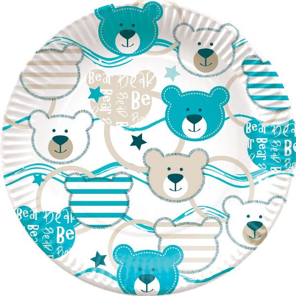 P Тарелки бумажные Мишки 23см 6шт