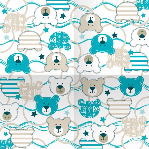 P Салфетки Мишки 33см X 33см 12шт