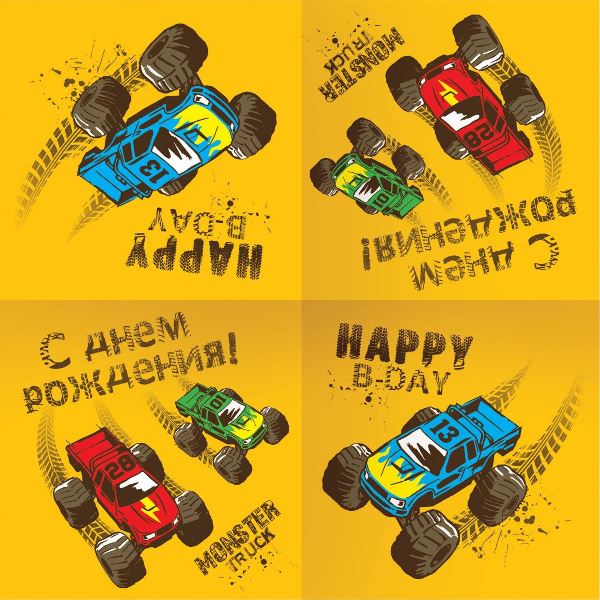 P Салфетки Тачки Монстры Трак 33см X 33см 12шт