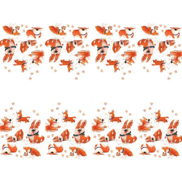 P Скатерть полиэтиленовая Корги 110см X 180см