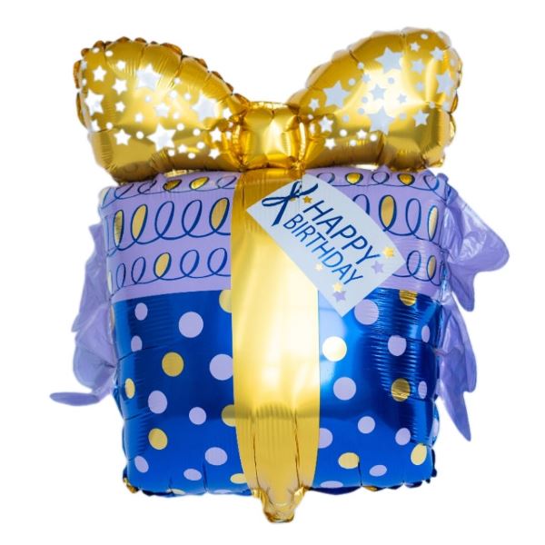 Y Фигура Подарок фиолетовый 26''/66см шар фольга