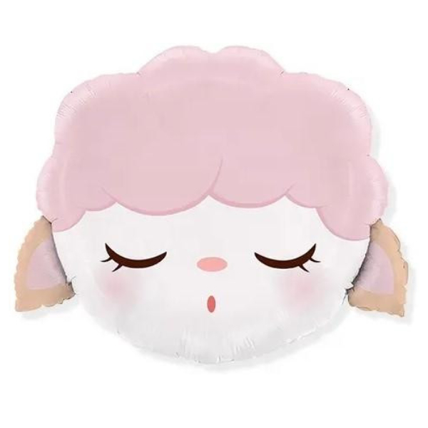 Y Фигура Голова, Овечка 19''/49см шар фольга