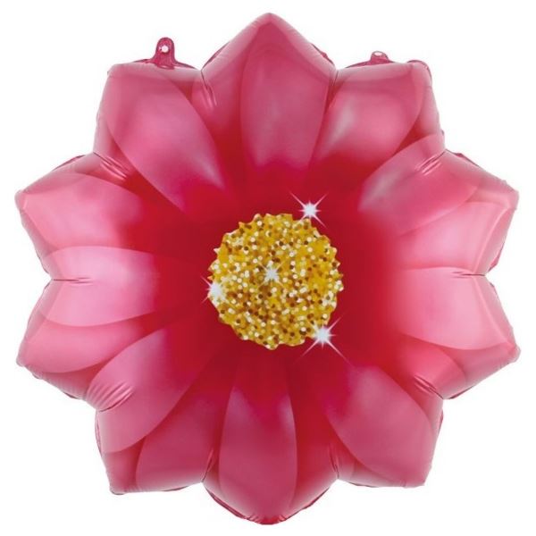 Y Фигура Цветок красный 21/53см шар фольга