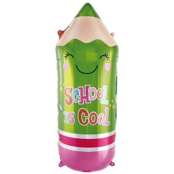 Y Фигура Карандаш школьный, зеленый 29/74см шар фольга