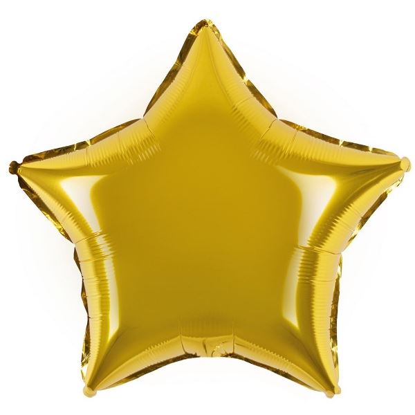 Y Звезда GOLD 18/45см шар фольга
