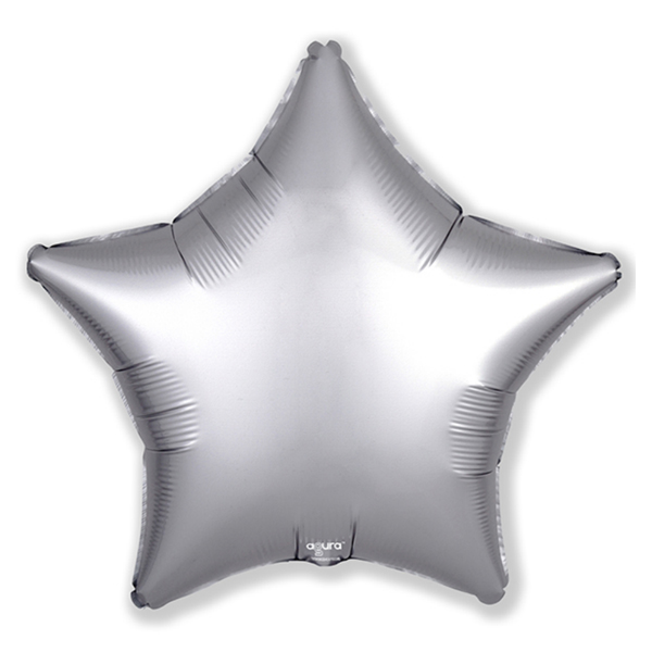 AU Звезда 213 Мистик Платина 21/52см шар фольга ( Agura, Россия )