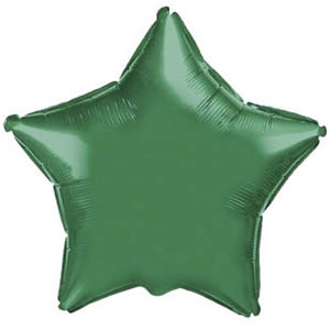 воздушные шары, шары из фольги, FM Звезда GREEN 18/45см