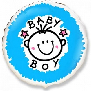 Фольгированный воздушный шар, FM Круг И-158 Малыш 18/45см