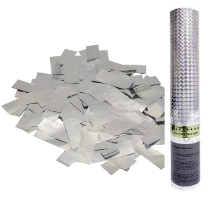 пневмохлопушки, AC 60см Пневмохлопушка в пластиковой тубе Серебряное конфетти 8260 silver