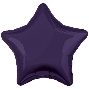 AU Звезда 184 Темно-фиолетовый 19/50см шар фольга