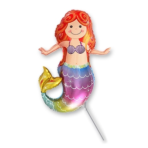 FM Мини Фигура И-420 Счастливая Русалочка 33см X 30см шар фольгированный