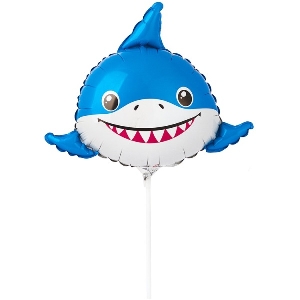FM Мини Фигура Голова акулы 27см Х 32см шар фольга
