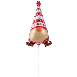 FM Мини Фигура Гном 37см Х 22см шар фольга