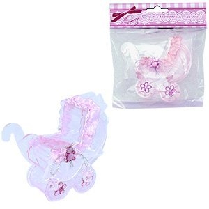 Y Бонбоньерка Коляска розовая