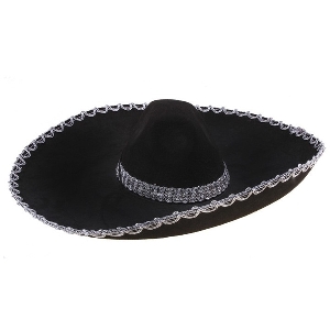 Шляпы, маски, Шляпа Сомбреро черная