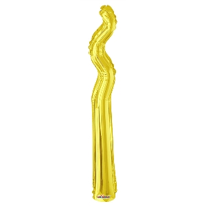 K Змейка GOLD 14/36см шар фольга