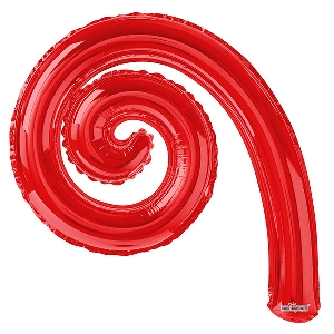 K Спираль RED 14/36см шар фольга