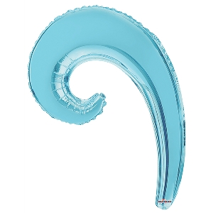 K Волна LIGHT BLUE 14/36см шар фольга