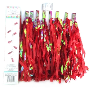 Y Гирлянда Тассел красные кисточки