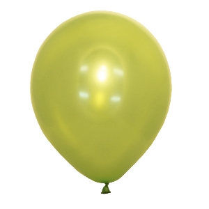 M 12/30см Металлик LIME GREEN 035 100шт шар латекс