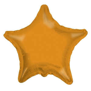 K Звезда ORANGE 18/45см шар фольга