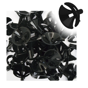 Eq Зажимы Черные 100шт/уп