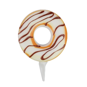 MC Свеча Цифра 0 Пончик 6см