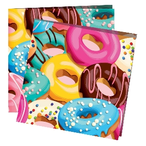 P 24х24 Салфетки Пончики 12шт