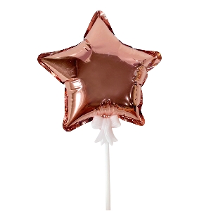 Y Шар самодув Звезда Rose Gold 15см шар фольга
