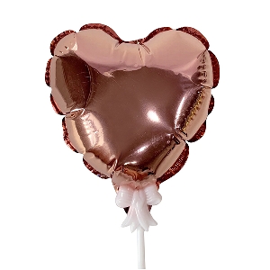 Y Шар самодув Сердце Rose Gold 15см шар фольга