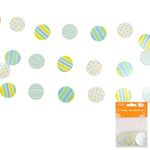 PR Гирлянда-круги Green&Yellow ассорти 155см 3шт/уп