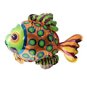 Y Шар самодув фигура Рыба пестрая 20см шар фольга