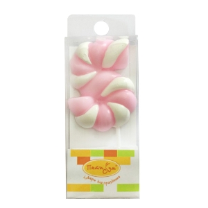 MC Свеча Цифра 5 Леденец розовый 4,8см